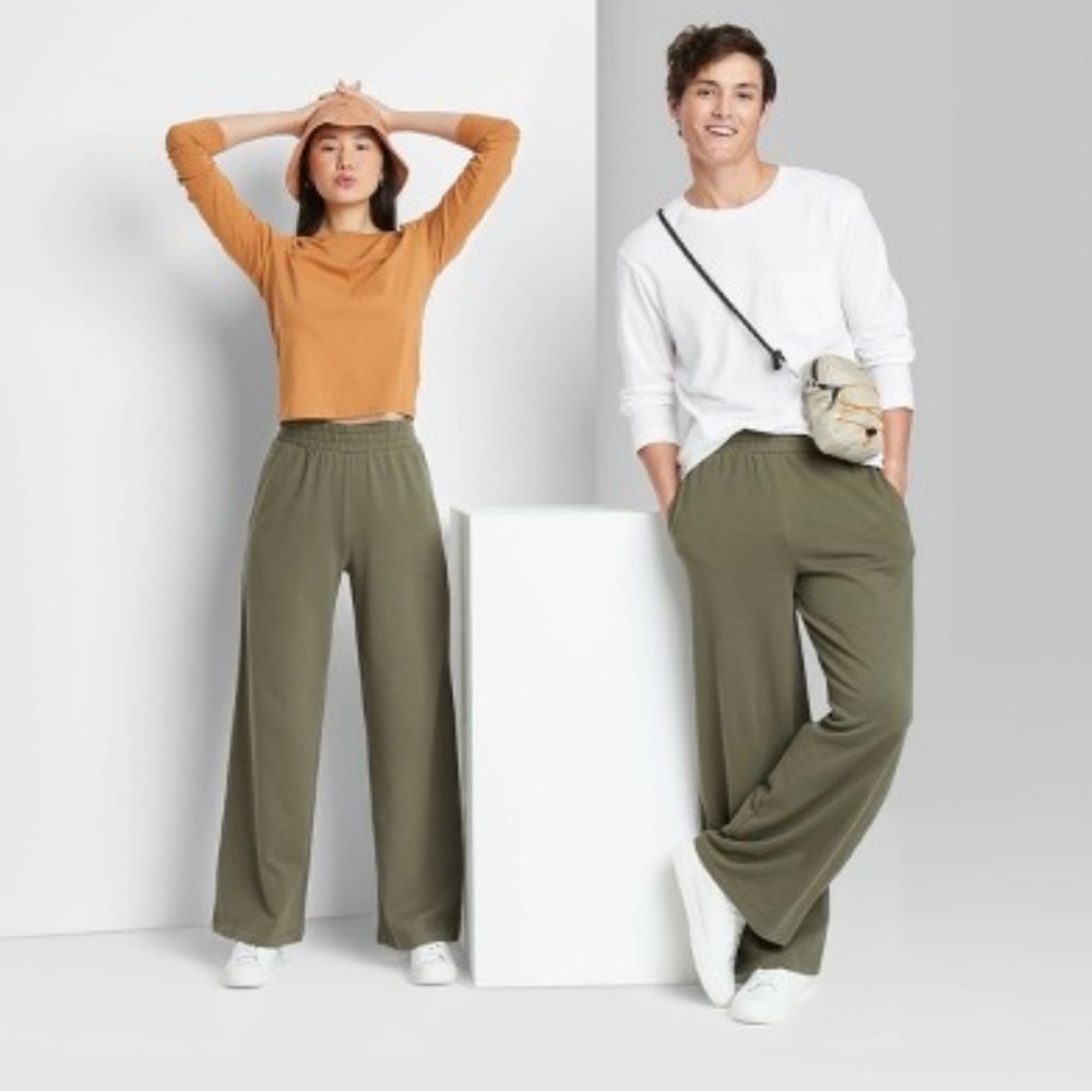 Dark green Wild Fable High rise, straight leg sweatpants